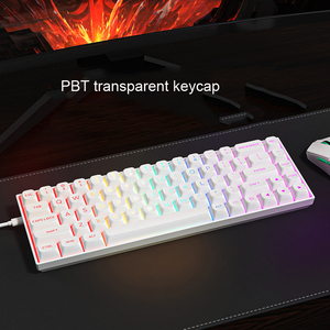 Teclado mecánico de eje magnético con cable con recorrido de tecla ajustable de tasa de retorno 8K Teclado retroiluminado RGB para juegos - Product Image 6