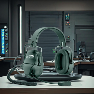 Factory Price Qualcomm ANC ENC Hearing Protection Retro Headband Headphones DB85 IPX-6 Waterproof BT 5.5 Pilot Truck Driver - Product Image 4