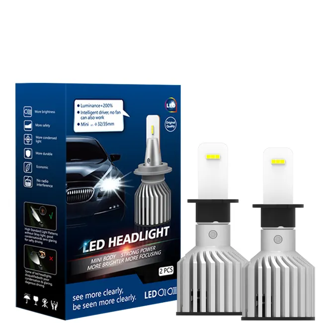 50W 4000lm voiture h3 led kit brouillard conduite ampoules phares hb3 hb4 9006 h7 h8 h9 h11 h1 h3 led