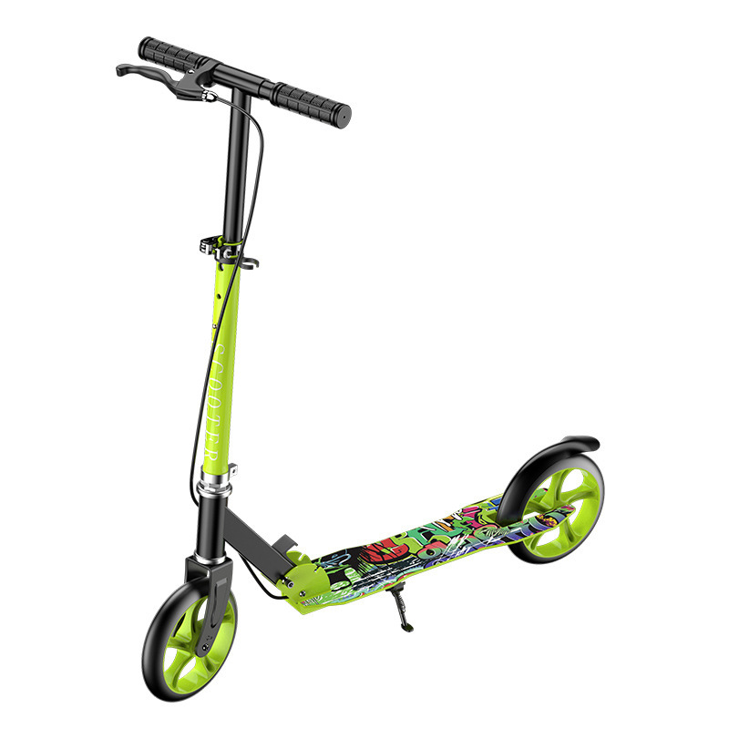 200 widened large flat green handbrake