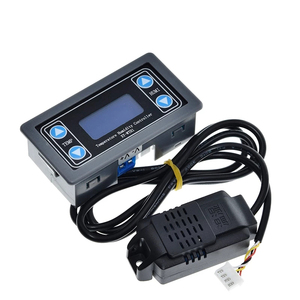 Termostato de XY-WTH1, termómetro con Control de temperatura y humedad, higrómetro, módulo controlador, relé DC 12V, pantalla LED, salida Dual