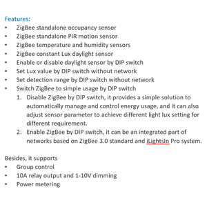 デュアルテクノロジーZigBee占有モーションセンサーライトスイッチ - Product Image 3