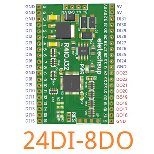 DC 5V 12V 24V 32CH RS485 2,54mm Pin Core Board Modbus Rtu Control de entrada y salida PLC HMI Remote IO Placa de expansión R4IOJ32 - Product Image 4