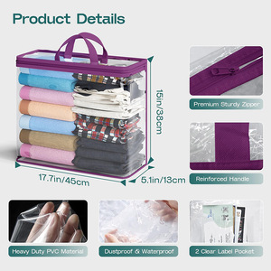 अंतिम भंडारण गाइड लॉन्ड्री आराम बैग वैक्यूम सील ज़िपड बैग अलमारी के अलमारी के बच्चे ड्रेसर भंडारण बिस्तर और रसोई के orgs - Product Image 3