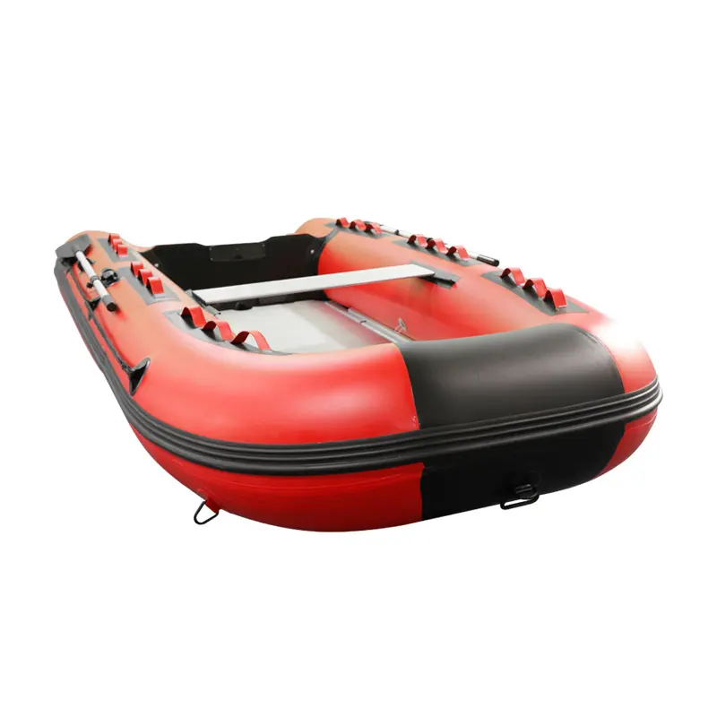 Buen precio 4 personas 3M 4m 11 pies barco de pesca inflable de PVC con motor eléctrico para entretenimiento acuático