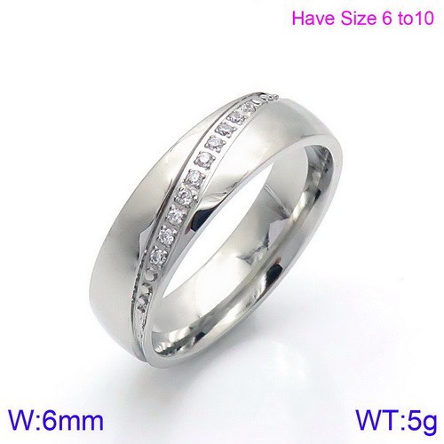 Bague pour femme couleur acierKR86748-K