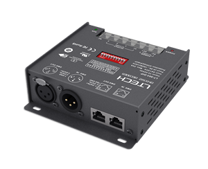 Ltech LT-903-DIP DMX 512 Decoder LT-903 8bit 16bit RDM RGB 8A * 3CH Max.24A Max.576W XLR RJ45 rdmx Decoder per illuminazione scenica - Product Image 3