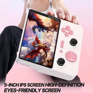 E5 PLUS คอนโซลเกมมือถือเครื่องเล่นแอนดรอยด์ระบบคู่2 + 16GB หน้าจอ5นิ้ว HD IPS เครื่องวิดีโอเกมย้อนยุค WIFI - Product Image 5