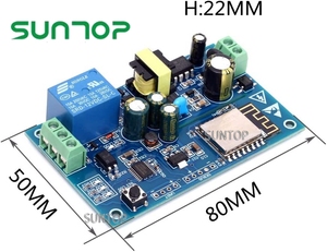 ESP8266 220V WIFI röle anahtar modülü 1 kanal röle (100m max) IOT akıllı ev APP uzaktan kumanda