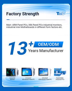 Nuevo marco Delgado integrado todo en uno 10,1-27 ''pantalla táctil sistema integrado Panel Industrial Pc para automatización de fabricación