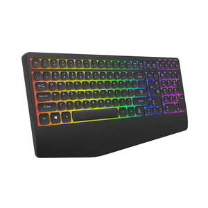 Oficina, teclado para juegos inalámbrico RGB Teclado mecánico de bajo perfil Bluetooth teclas de doble inyección, el color se puede personalizar - Product Image 1
