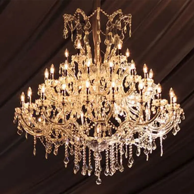 Customize project chandelier wedding hall maria theresa crystal chandelier large hotel chandelier