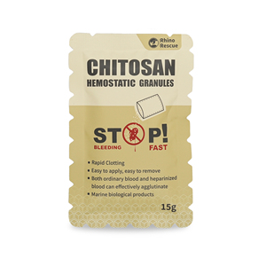 Rhino cứu hộ hemostat Bột Đại lý nhanh chóng đông máu Carboxymethyl Chitosan cầm máu hạt với ống tiêm Applicator - Product Image 4
