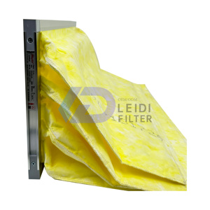 Nhà sản xuất túi Loại bộ lọc không khí túi trung bình hiệu quả lọc F8 cho HVAC phòng sạch AHU - Product Image 6