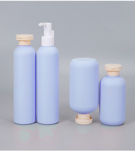 300ml <span class=keywords><strong>HDPE</strong></span> buzlu mat pembe yeşil mor sıkmak Logo ile şampuan duş jeli duş jeli şişesi