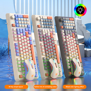 <strong>Keyboard</strong> and <strong>Mouse</strong> Set Fashion Color Matching Manipulator Feel Wired USB Knob <strong>Keyboard</strong> <strong>Mouse</strong> <strong>Computer</strong> Notebook Game <strong>Keyboard</strong> - Product Image 4