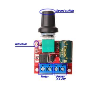 5A 90W <strong>PWM</strong> 12V DC <strong>Motor</strong> <strong>Speed</strong> <strong>Controller</strong> Module DC-DC 4.5V-35V Adjustable <strong>Speed</strong> Regulator Control Governor Switch 24V - Product Image 2