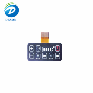 Deson Custom Pvc Pc Overlay <strong>Keyboard</strong> Panel Waterproof <strong>Embossed</strong> Raised Graphic Control Tactile Keypad Flexible Membrane <strong>Switch</strong> - Product Image 3