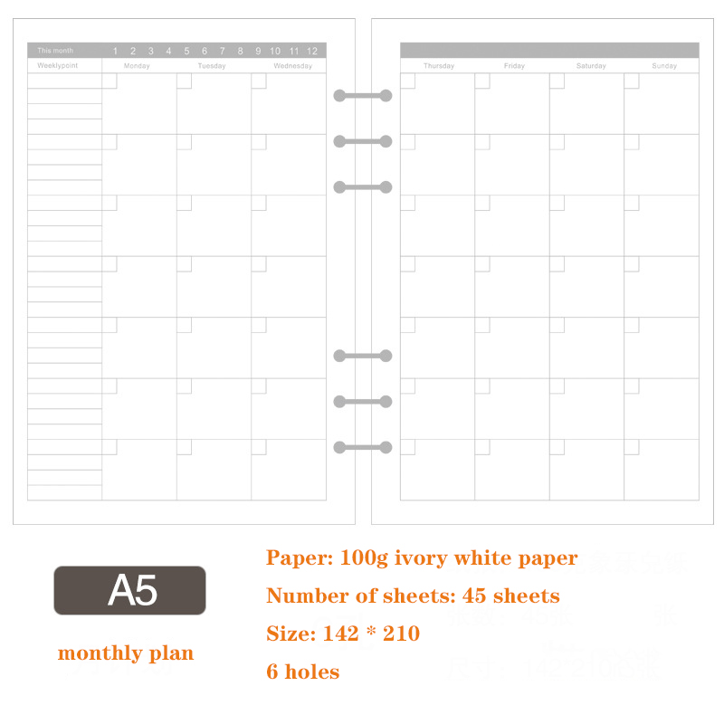 Plan A5-7-monthly