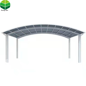 2024Aluminium Solar Roof System Polycarbonate Carport Pergola Parallel Parking Racking <strong>Structure</strong> for Garage Car Shelter <strong>Shade</strong> - Product Image 6