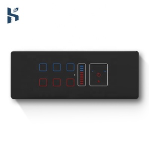 Tuya Smart WiFi ventilador ajuste 6 y 8M Interruptor táctil aplicación Control remoto Control de voz 10A 240V Smart Life interruptor de pared de vidrio India - Product Image 1