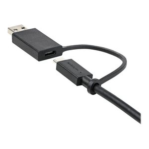 1m usb-c Kabel mit usb-a适配器-2合1 usb-c Kabel (10Gbps/PD3.0) mit usb-a (5Gbps) 加密狗混合码头 (91994155757) - Product Image 1