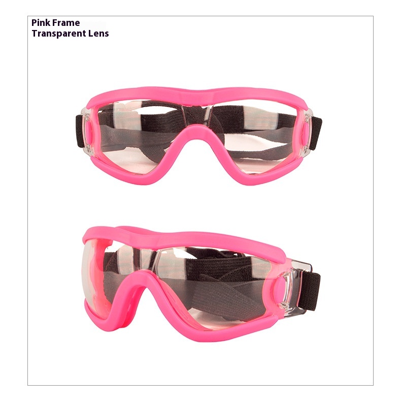 Monture rose, verres transparents