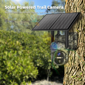 Năng lượng mặt trời Trail máy ảnh 4G LTE 2K PTZ di động trò chơi máy ảnh với 360 ° xem đầy đủ video trực tiếp màu đêm tầm nhìn chuyển động kích hoạt IP66 - Product Image 3