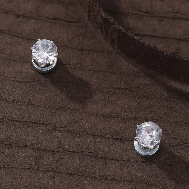 Brincos de moda para mulheres Flash Diamond Brincos de cristal redondo Brincos de diamante joia mais vendidos