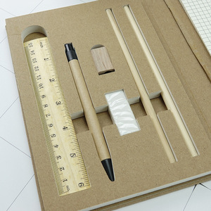 Bloc de notas para documentos de oficina personalizado de fábrica, combinación de Bloc de notas de tamaño A5 con juego de notas adhesivas de papel Kraft - Product Image 3