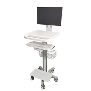 Multi-Application Metal Medical Trolley Cart Modern Design Standing Height Rolling <strong>Computer</strong> &amp; Hospital Supplies Cart for Clinics - Product Image 1