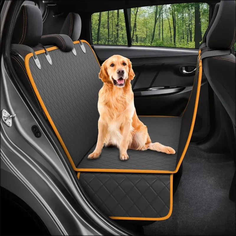 Fundas impermeables para asiento de coche, antiarañazos, antideslizantes, para mascotas, hamaca, cama de coche, camión, para asiento trasero, 100%