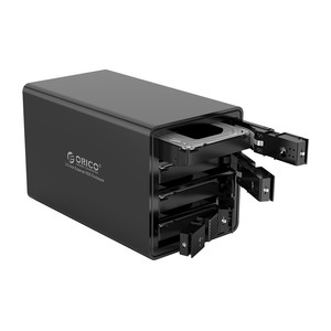 ORICO dört disk disk kabine 2.5/3.5 inç sata masaüstü ssd harici disk kutusu bağlar çift çip 150W dahili güç kaynağı - Product Image 5