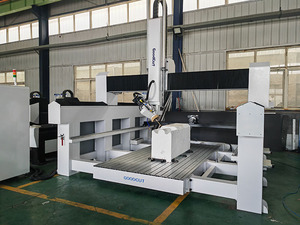 Máquina enrutadora CNC 3D de 4 ejes y 5 ejes de alta calidad con dispositivo giratorio y cabezal oscilante - Product Image 3