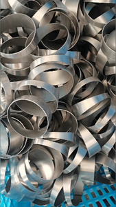 3.5&quot; <strong>Titanium</strong> Pie Cuts 1.0D Tight Radius 1.0mm Wall with Pie Cuts 15 Degree - Product Image 5
