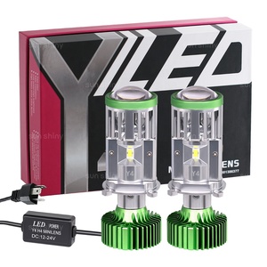 Sunshiny LEDプロジェクターH4ミニレンズY4 LEDヘッドライト電球80w 8000LM LEDプロジェクターヘッドライトミニバイLEDレンズ - Product Image 2
