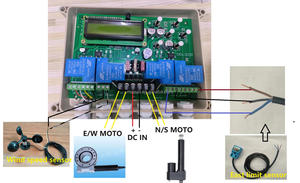 Dual Axis Solar Tracker <strong>Controller</strong> with Sunlight Sensor and Wind <strong>Speed</strong> Sensor for Solar Panel Tracking System RS-XYMC-3 - Product Image 5