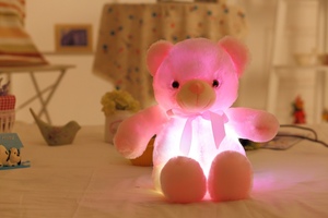 Hot Sell 30cm Creative Light up Led Colorful Glowing Teddy <strong>Bear</strong> Stuffed Animal Plush Toy for <strong>Gift</strong> - Product Image 4