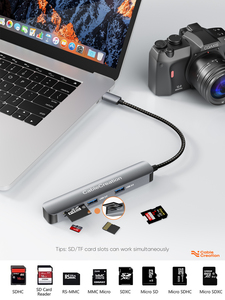 Cabelcreation USB-C 4K 60Hz HDMI 100W PD และ2 USB 3.0 5Gbps พอร์ตแยกข้อมูล7 in 1อะแดปเตอร์ Type C 3.0 USB HUB - Product Image 6