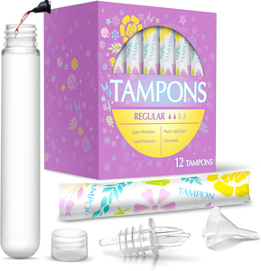 Tampon Bình 12 Gói 18 Oz Tổng Hidden Rượu Du Lịch Bình Cho Phụ Nữ Bí Mật Rượu Container Câu Lạc Bộ Đêm Lễ Hội Du Lịch Trên biển - Product Image 1
