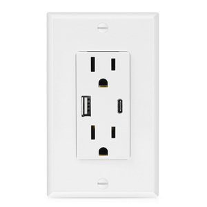 工厂供应15A 20A 125V USB + C型插座美国插座 - Product Image 1