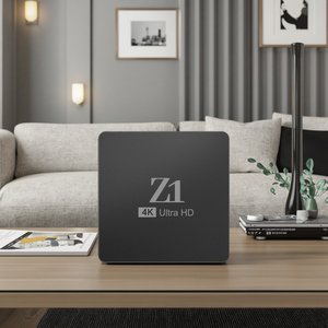 2025 Z1 4K HD TV Set-Top Box con control remoto por voz infrarrojo de doble frecuencia Procesador de cuatro núcleos Fuente directa de fábrica - Product Image 1