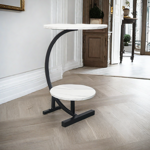 Thiết kế hiện đại đôi đá cẩm thạch trà bên bảng sofa cạnh giường ngủ Tạp Chí giá phòng ngủ cuối bảng Bàn cà phê - Product Image 1