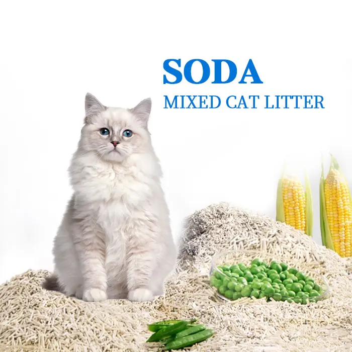 OEM Personalizar 7L de bicarbonato de sódio lavável areia tofu para gatos areia para gatos no atacado