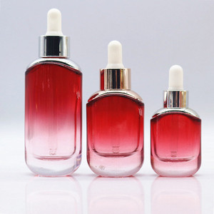 <strong>Oval</strong> 30ml 15ml 50ml Transparent Cosmetic Packing 30ml Flat Unique Essential Oil Liquid Skin Care Serum <strong>Perfume</strong> Dropper Bottle - Product Image 2