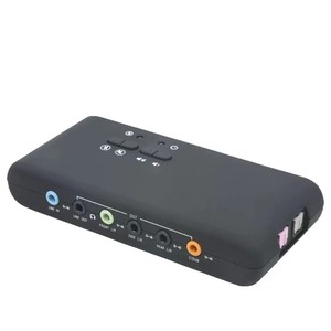 Tarjeta de sonido 7,1 Interfaz de audio Usb 2,0 Dispositivo de música profesional Salida de 8 canales