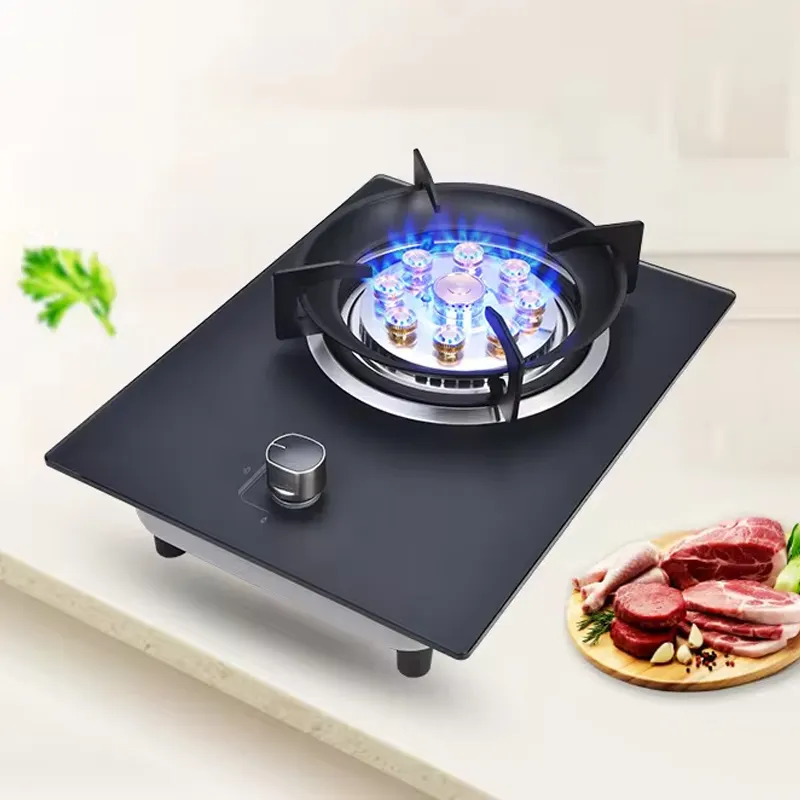 Wholesale 3-Burner Stainless Steel Gas Stove Popular Price Built-In Table battery Power Cast Iron Surface for Cooking