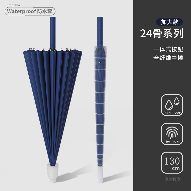 24-rib reinforced and waterproof dark blue cover
