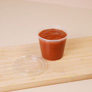 ブラッククリア5.5オンス使い捨てプラスチックソースカップ工場直接卸売ポーションカップ