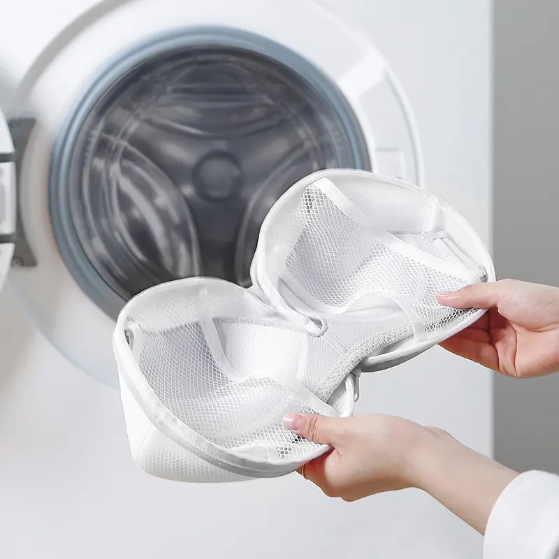 SHIMOYAMA Bra Washing Bags Mesh Lingerie Laundry Bag Zipper Delicate Washer Machine Net Protector for Women's Underwear